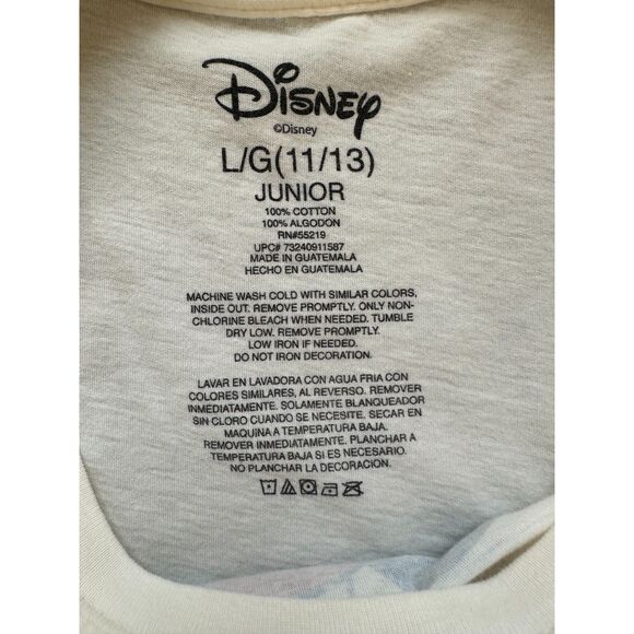 Disney Minnie Mouse Distressed Graphic Tee shirt Junior size Large Y2k Style - Picture 3 of 7
